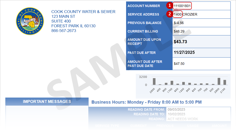 Sample Hill Valley Utility Bill